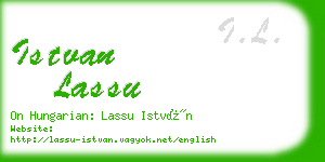 istvan lassu business card